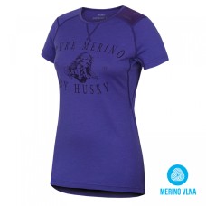 Ladie's underwear merino T-Shirt Husky Puppy purple HUSKY - view 2