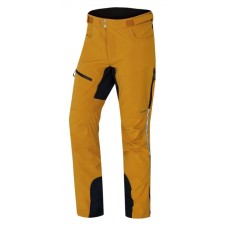 Man's hiking softshell trousers Keson mustard HUSKY - view 2