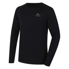 Мъжка термо блуза от 100% Merino вълна Husky Merow M – Черна