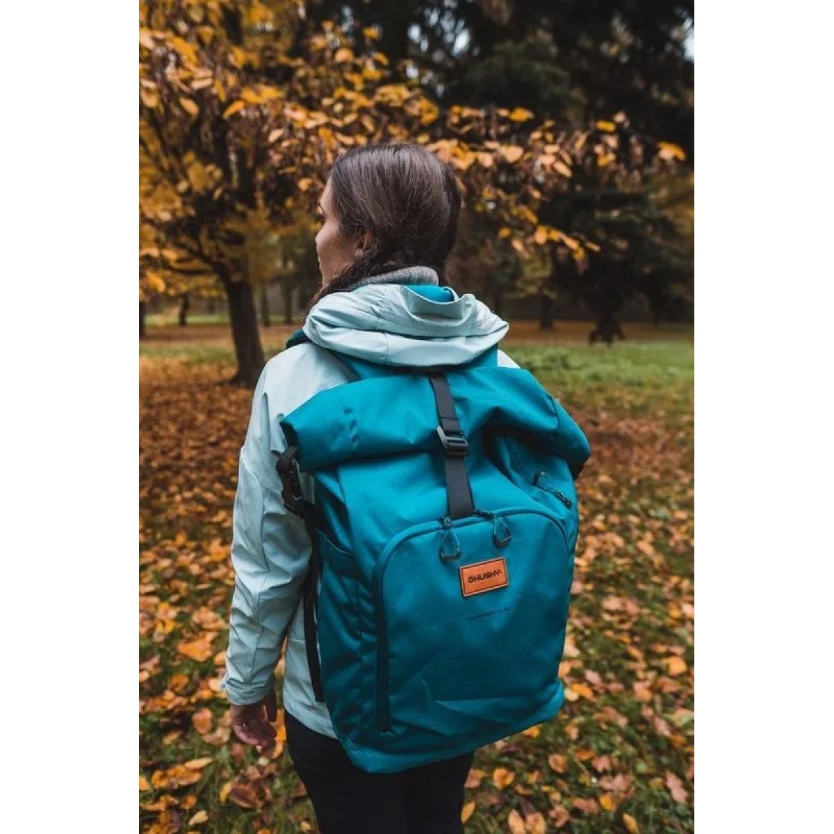 Раница HUSKY SHATER 23L Turquoise – За училище, офис и ежедневие, от рециклирани материали HUSKY - изглед 6
