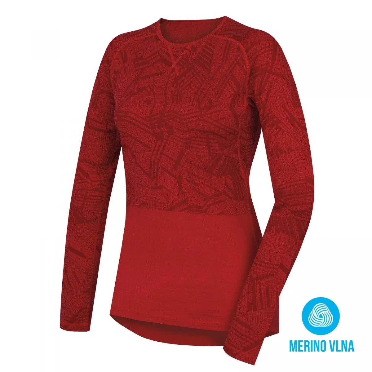 Мерино термо блуза Husky Merino 100 red HUSKY - изглед 1