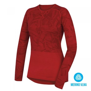 Мерино термо блуза Husky Merino 100 red HUSKY - изглед 2