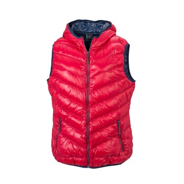 LADIES` FEATHER VEST JN 1061 RED/NAVY JAMES AND NICHOLSON - view 2