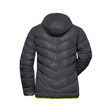 LADIES FEATHER JACKET JN 1059 CARBON/ACID-YELLOW JAMES AND NICHOLSON - view 3