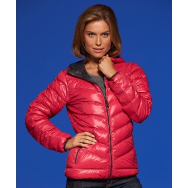 Ladies feather jacket JN 1059  red/navy JAMES AND NICHOLSON - view 5