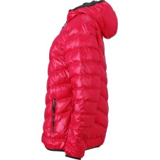 Ladies feather jacket JN 1059  red/navy JAMES AND NICHOLSON - view 3