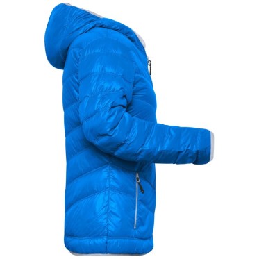 LADIES FEATHER JACKET JN 1059 blue/silver JAMES AND NICHOLSON - view 3