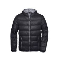 MEN`S FEATHER JACKET JN 1060 BLACK BLACK/GREY - Extreme-bg.com MEN`S FEATHER JACKET JN 1060 BLACK BLACK/GREY