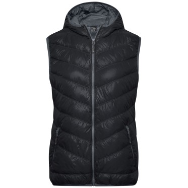 Елек пухен дамски JN 1061 black/grey JAMES AND NICHOLSON - изглед 2