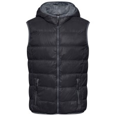 MEN`S FEATHER VEST JN 1062 BLACK/GREY JAMES AND NICHOLSON - view 2