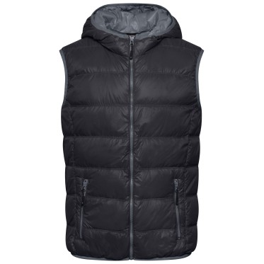 Мъжки пухен елек JN1062 black/grey JAMES AND NICHOLSON - изглед 2