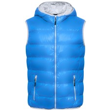 MEN`S FEATHER VEST JN 1062 BLUE JAMES AND NICHOLSON - view 2