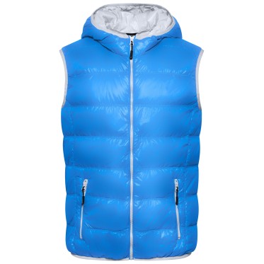 MEN`S FEATHER VEST JN1062 BLUE JAMES AND NICHOLSON - view 2