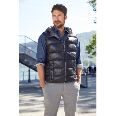 MEN`S FEATHER VEST JN1062 BLUE JAMES AND NICHOLSON - view 8