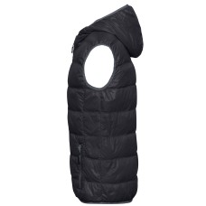 MEN`S FEATHER VEST JN 1062 BLACK/GREY JAMES AND NICHOLSON - view 5