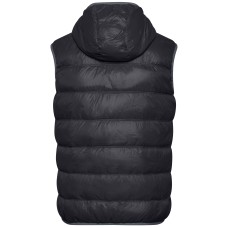 MEN`S FEATHER VEST JN 1062 BLACK/GREY JAMES AND NICHOLSON - view 3