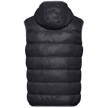 Мъжки пухен елек JN1062 black/grey JAMES AND NICHOLSON - изглед 3