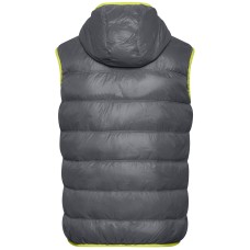 MEN`S FEATHER VEST JN 1062 CARBON/ACID JAMES AND NICHOLSON - view 3