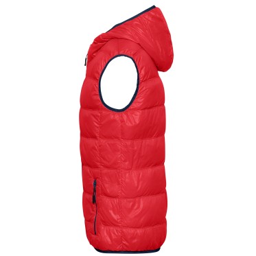 Елек пухен мъжки JN1062 red/navy JAMES AND NICHOLSON - изглед 3