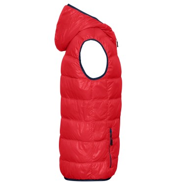 Елек пухен мъжки JN1062 red/navy JAMES AND NICHOLSON - изглед 4
