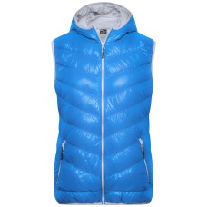 LADIES` FEATHER VEST JN 1061 BLUE/SILVER JAMES AND NICHOLSON - view 2