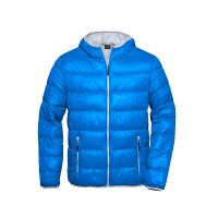MEN`S FEATHER JACKET JN 1060 BLUE/SILVER - Extreme-bg.com MEN`S FEATHER JACKET JN 1060 BLUE/SILVER