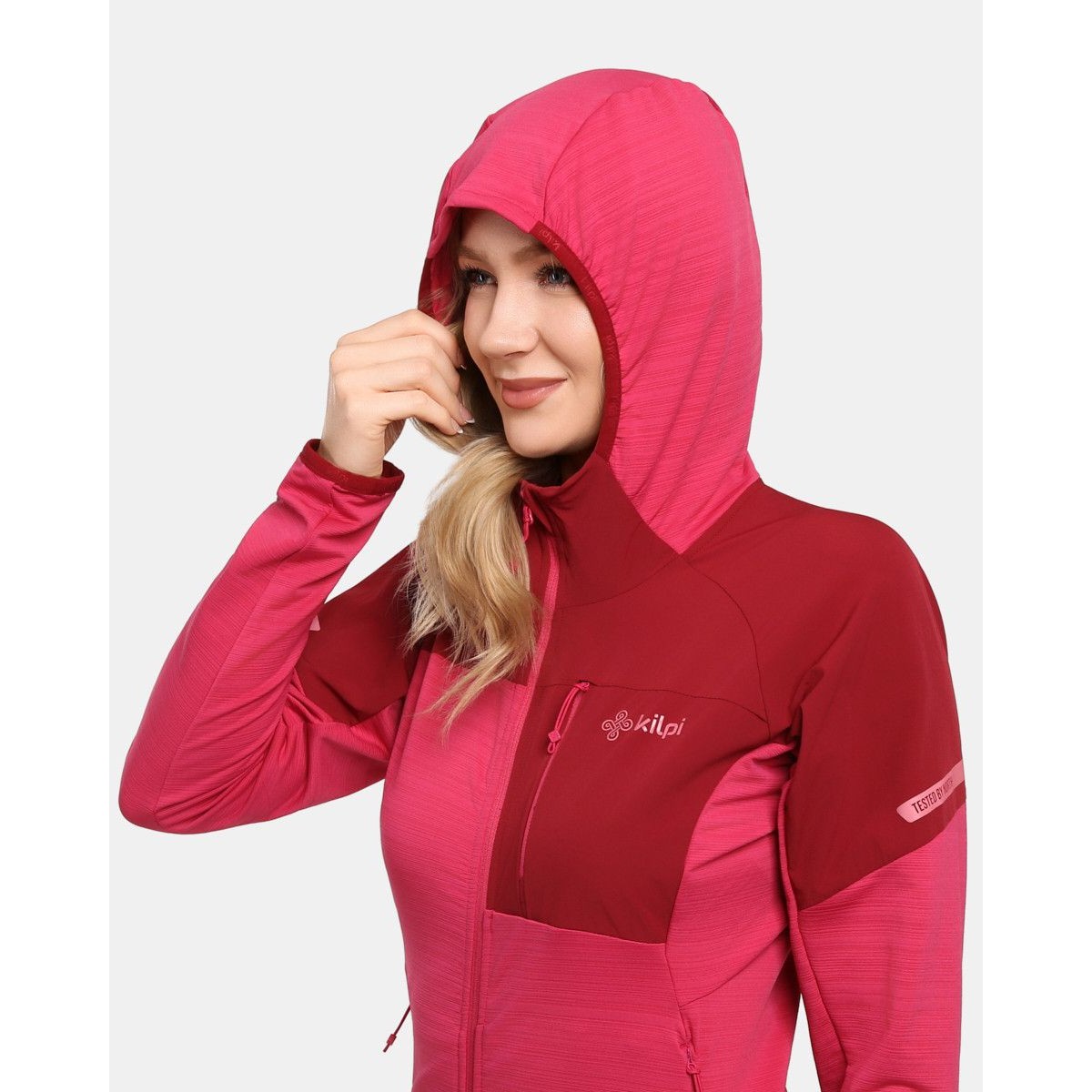 Women's Functional Sports Hooded Top Kilpi MEMPHIS-W – Lightweight Breathable Zip-Jacket KILPI - view 3 - Extreme-bg.com Women's Functional Sports Hooded Top Kilpi MEMPHIS-W – Lightweight Breathable Zip-Jacket KILPI - view 3