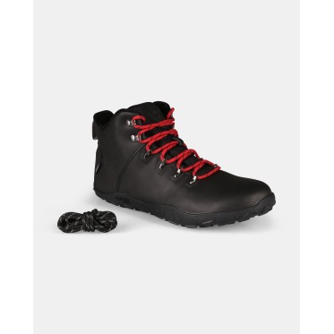 Унисекс високи barefoot обувки KILPI BARE LEATHER HIGH-U – Черни, Естествена кожа KILPI - изглед 1