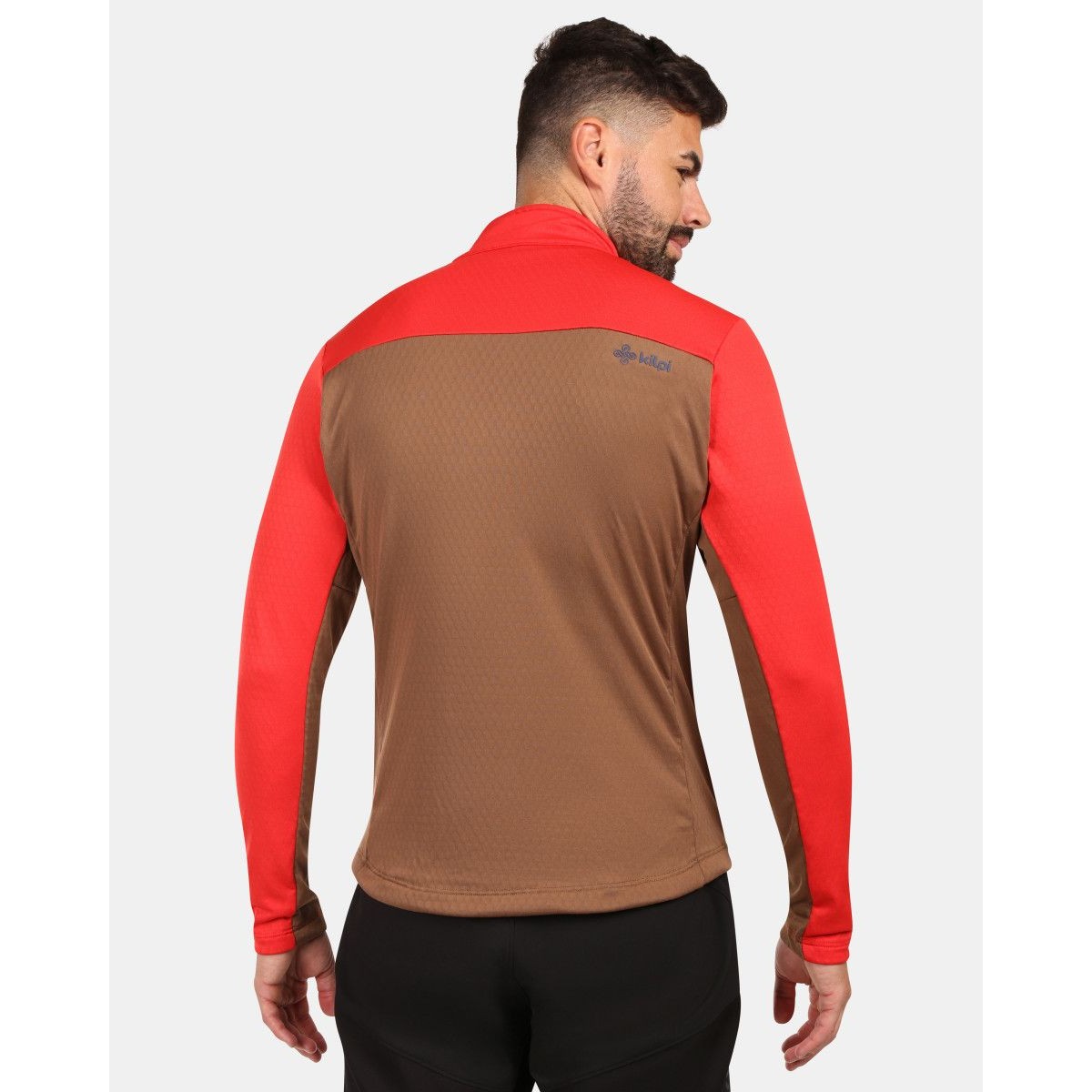 Мъжки Функционален Суичър Kilpi ERIN-M ZM (Син / Червен) | Opti-Stretch KILPI - изглед 4