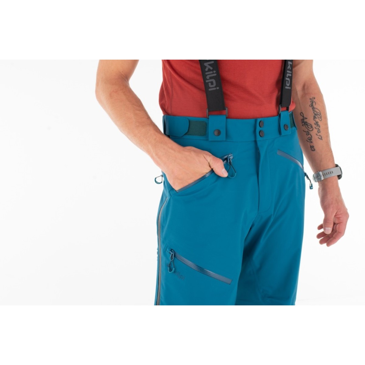 Технологичен трислоен туристически панталон Lazzaro-M TRQ KILPI - изглед 6