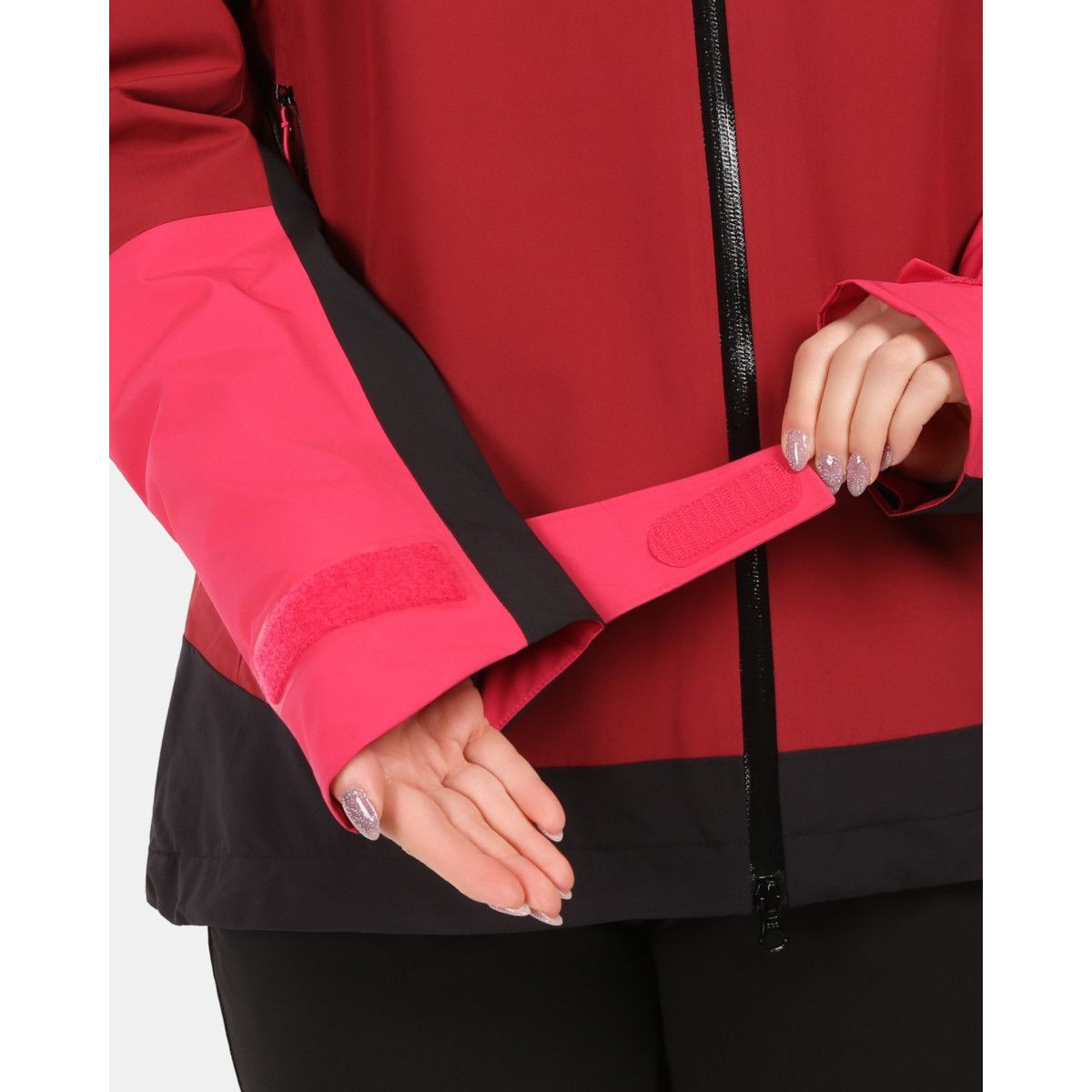 Дамско Трислойно Хардшел Яке Kilpi MAMBA-W - Тъмночервено KILPI - изглед 8