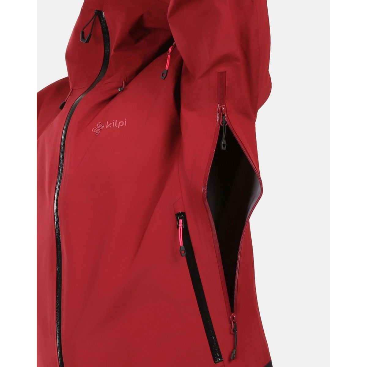 Дамско Трислойно Хардшел Яке Kilpi MAMBA-W - Тъмночервено KILPI - изглед 9