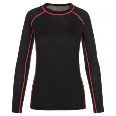 Дамска мерино термо блуза Kilpi Mavora top-W BLK KILPI - изглед 2