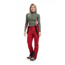 LADIES SKI SOFTSHEL PANTS RHEA RED KILPI - view 5