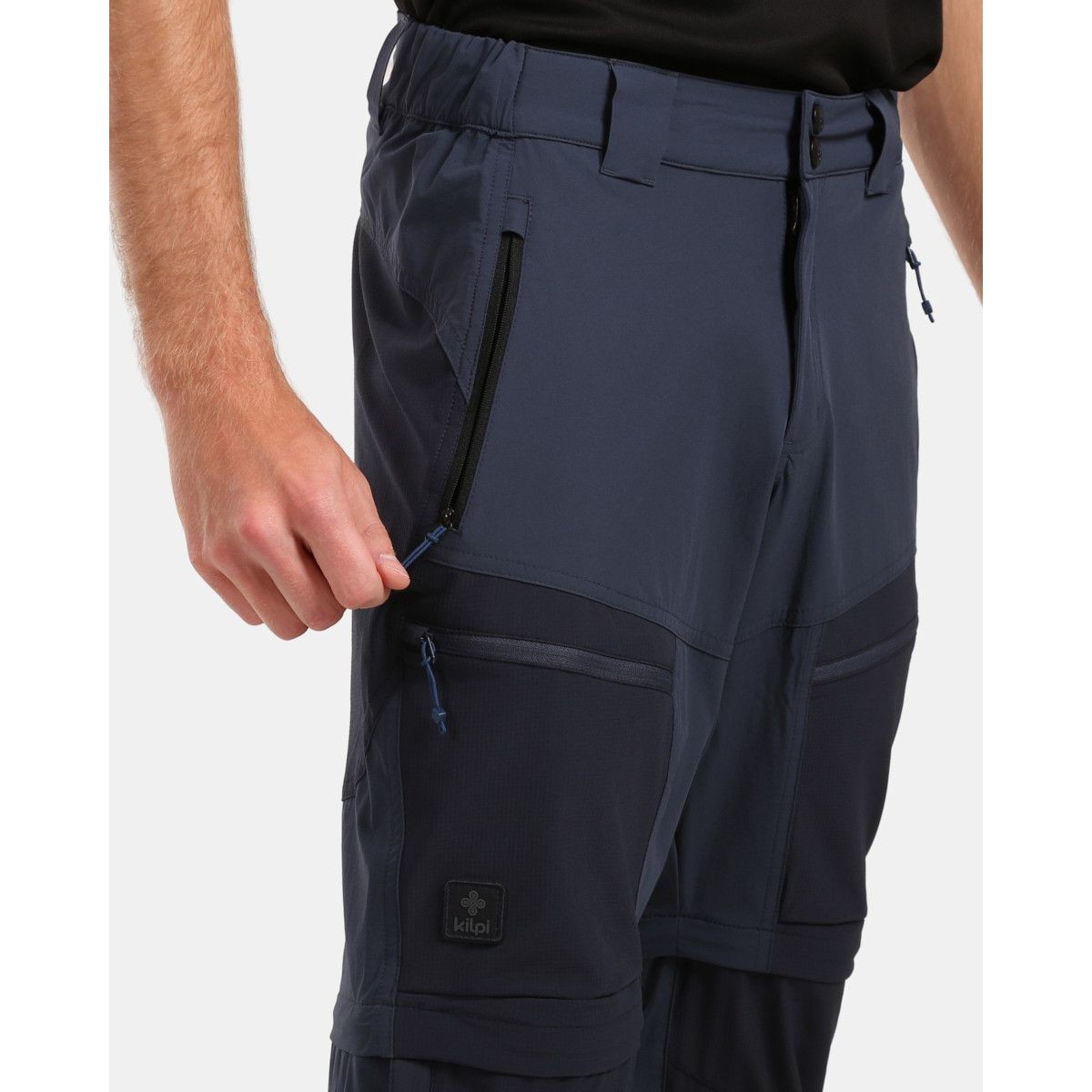 Мъжки панталони 2-в-1 Kilpi HOSIO-M – Тъмносини (Dark Blue) | Туризъм и Открито KILPI - изглед 4