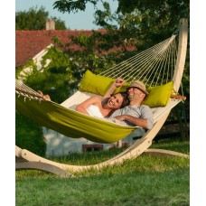 Double hammock with spreader bar and padded lying Alabama Avocado LA SIESTA - view 10