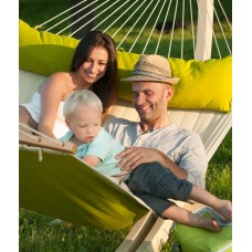 Double hammock with spreader bar and padded lying Alabama Avocado LA SIESTA - view 5