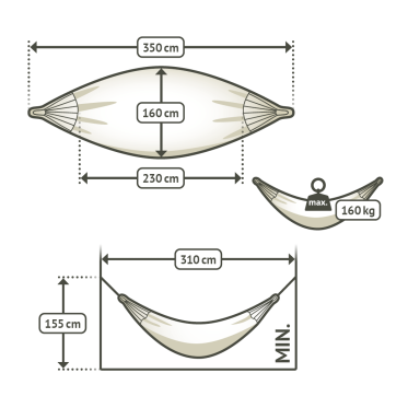Double Classic Hammock Brisa Lime LA SIESTA - view 3