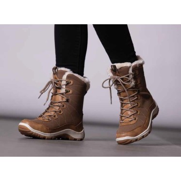 Women snowboots Afella camel. LHOTSE - view 3