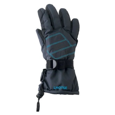 Kid's Ski Gloves Zwar Kid Anthracite/blue LHOTSE - view 2