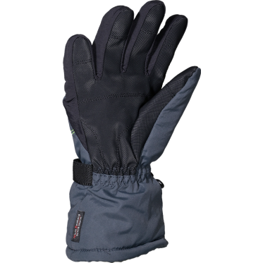 Kid's Ski Gloves Zwar Kid Anthracite/green LHOTSE - view 3