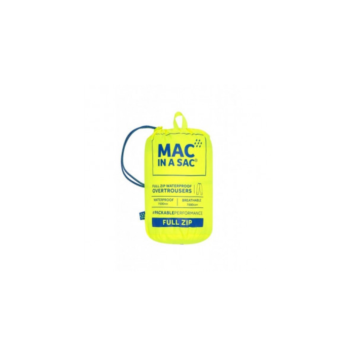 Панталон водоустойчив Mac in a sac Origin 2 Full Zip Overtrousers Neon Yellow MAC IN A SAC - изглед 2