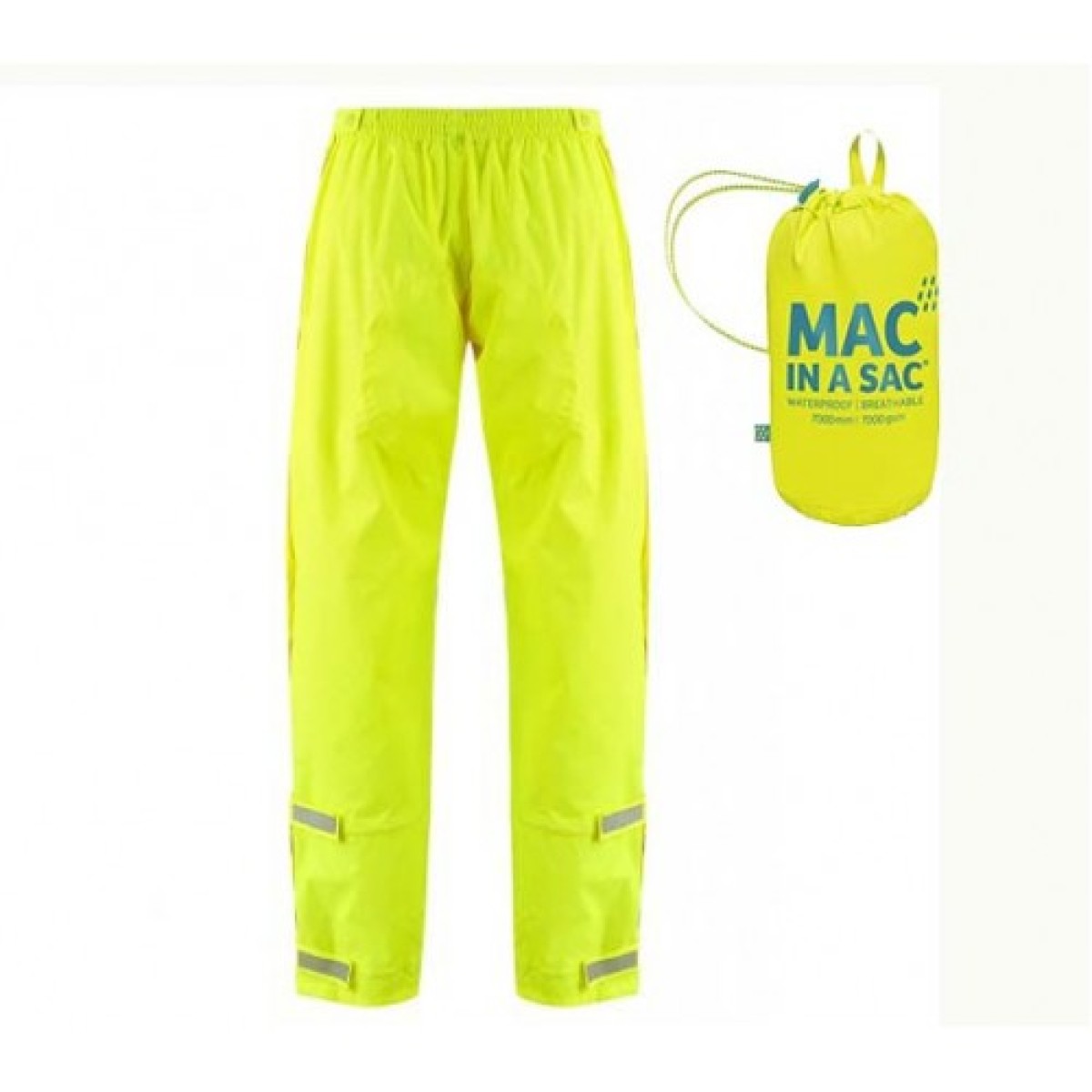 Панталон водоустойчив Mac in a sac Origin 2 Full Zip Overtrousers Neon Yellow MAC IN A SAC - изглед 1