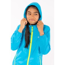 Kids jacket waterproof Mac in a Sac Origin 2 kids Neon Blue MAC IN A SAC - view 7