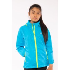 Kids jacket waterproof Mac in a Sac Origin 2 kids Neon Blue MAC IN A SAC - view 6