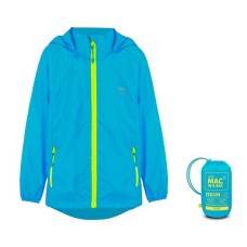 Kids jacket waterproof Mac in a Sac Origin 2 kids Neon Blue MAC IN A SAC - view 2