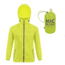 Waterproof jacket Origin Lime punch MAC IN A SAC - view 2