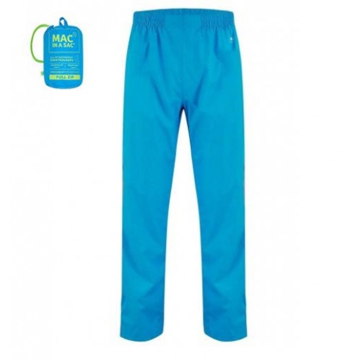 Панталон водоустойчив Mac in a sac Origin 2 Full Zip Overtrousers Neon Blue MAC IN A SAC - изглед 1