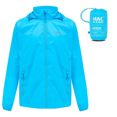 Яке водоустойчиво Mac in a Sac Origin 2 Adult Neon Blue N MAC IN A SAC - изглед 2