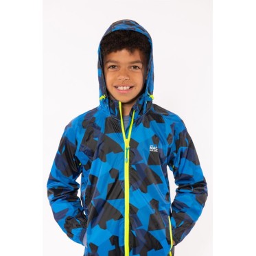 Детско яке водоустойчиво Mac in a Sac Origin 2 Kids Blue Camo MAC IN A SAC - изглед 3